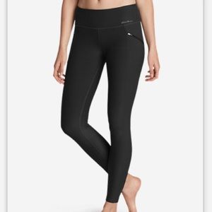 Eddie Bauer women’s olive green trail tights